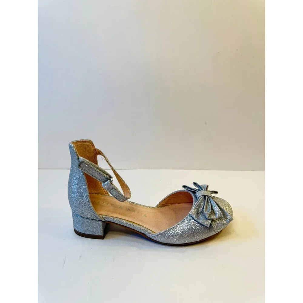 C47. Kelly & Katie Womens Heels Silver-US 12 Kids